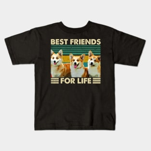 Corgi Chic Stylish Tee Showcasing the Sophistication of Corgis Kids T-Shirt